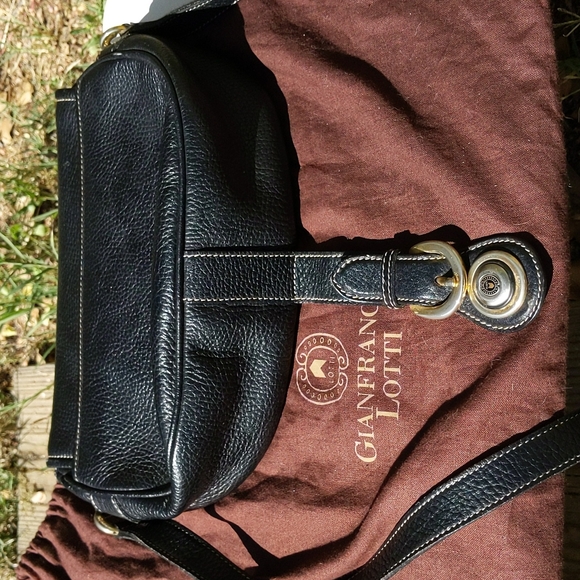 Gianfranco Lotti leather cross body bag with original bag - Picture 10 of 10